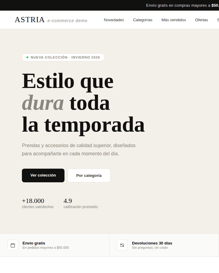 Captura de E-commerce Sirius